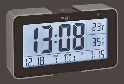 TFA Dostmann Melody 60.2540.01 Funk-Wecker schwarz