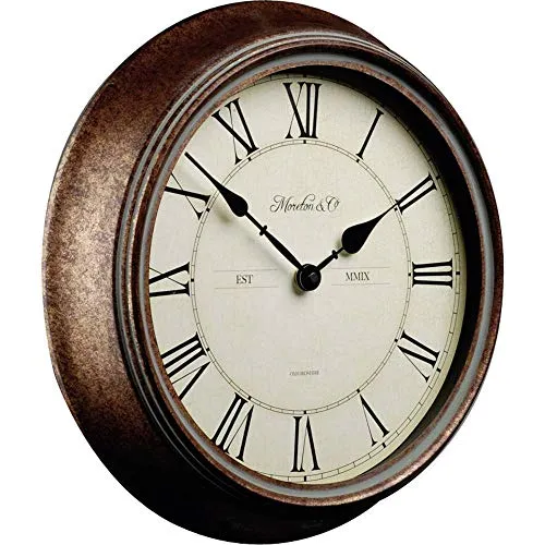 Technoline WT 7006 Außenwanduhr Braun 36 cm Quarzwerk