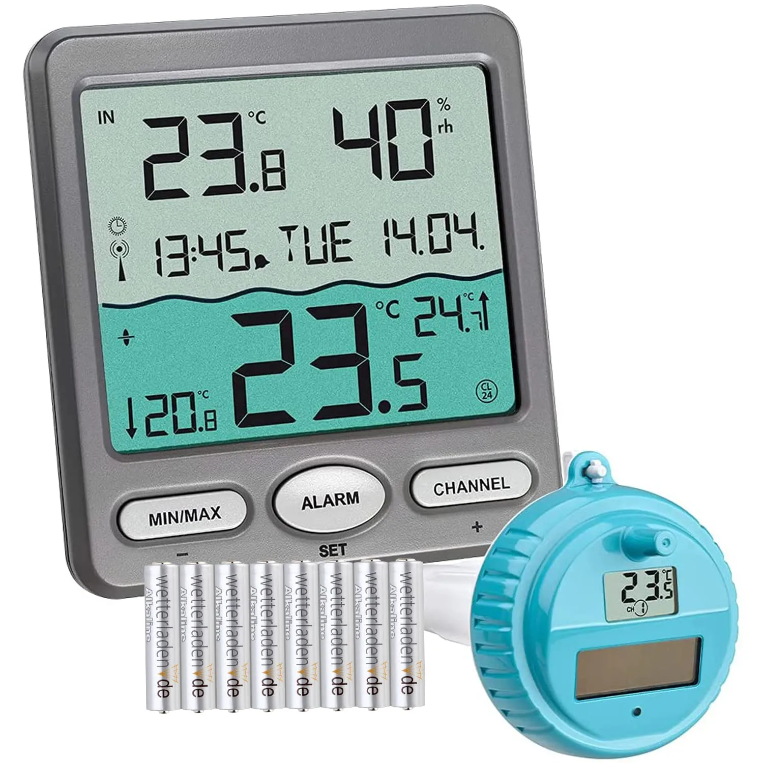 TFA Dostmann Venice 30.3056.10 Poolthermometer funk grau