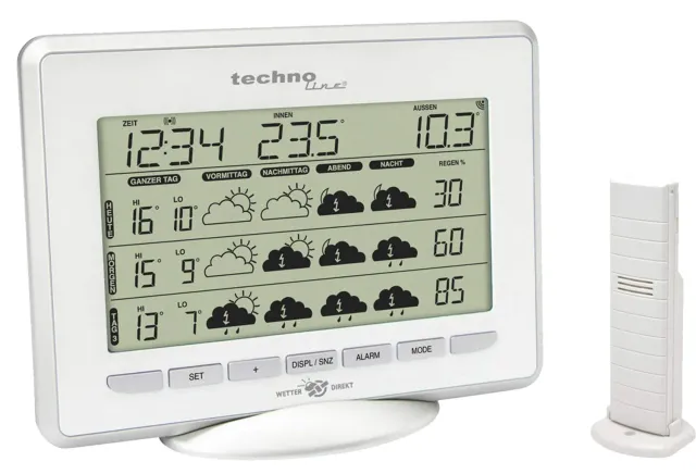 Technoline WetterDirekt WD 1800 Wetterstation 5-Tage