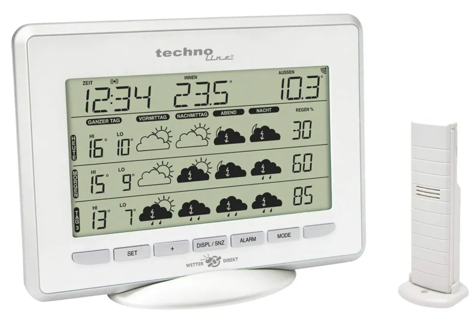 Technoline WetterDirekt WD 1800 Wetterstation 5-Tage