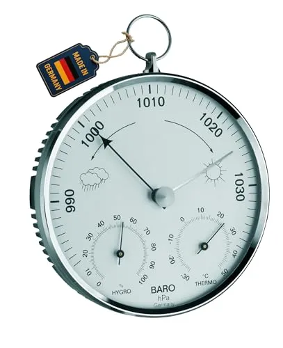 TFA Dostmann 20.3006 Wetterstation Messing analog Barometer