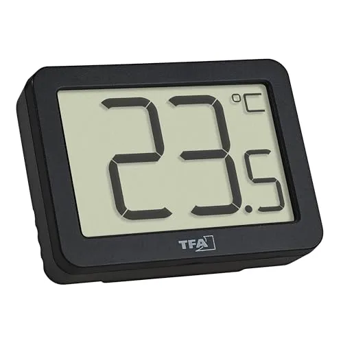 TFA Dostmann 30.1065.01 Thermometer schwarz kompakt Max-Min