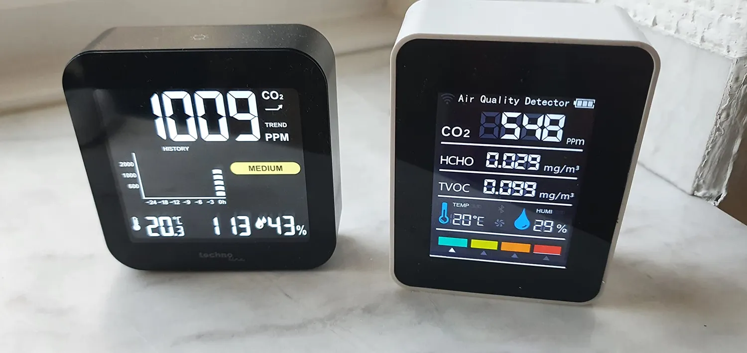 Technoline WL1025 CO2-Messgerät Monitor Akku