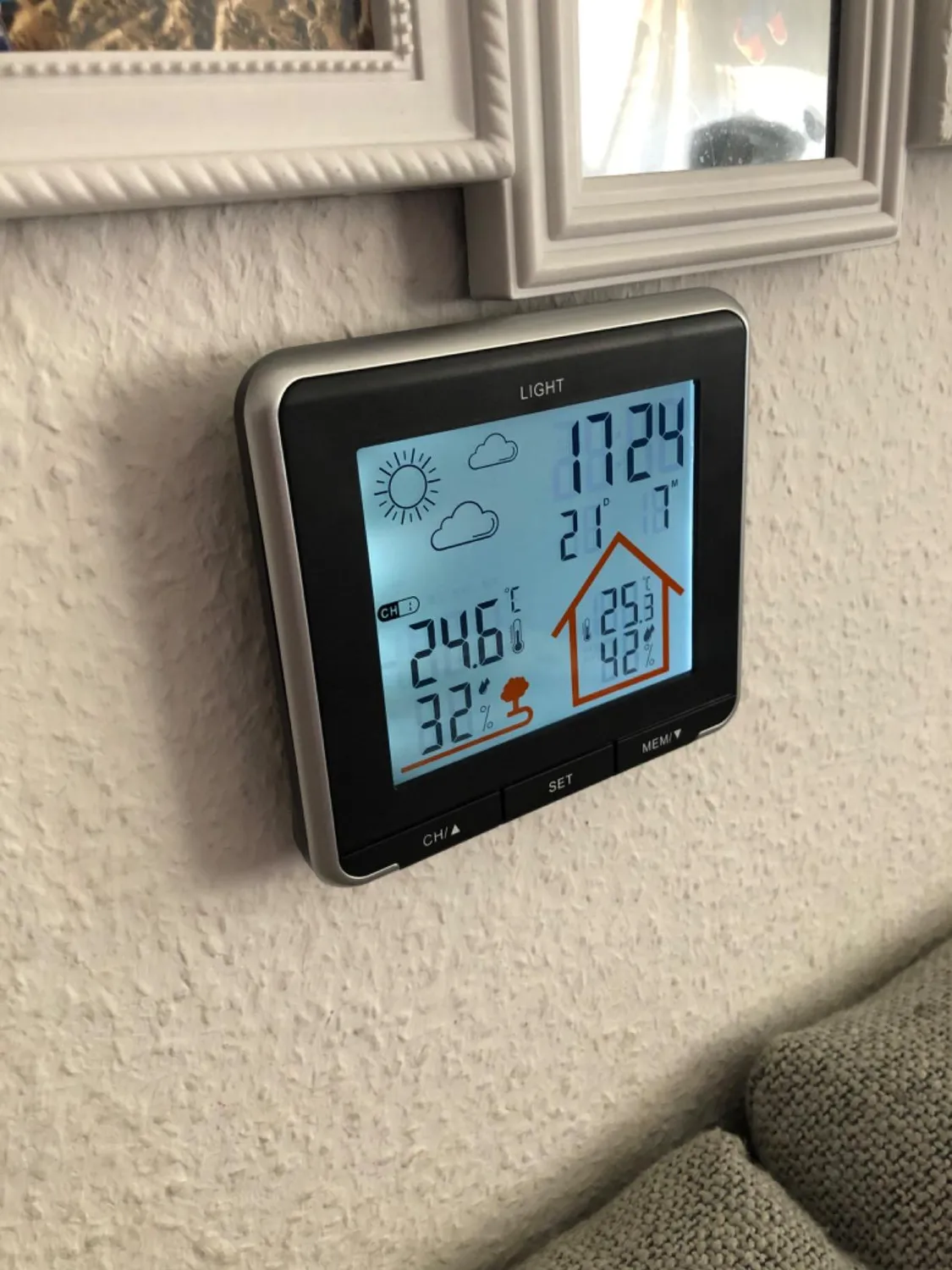 TFA Dostmann Life 35.1153.01 Funkwetterstation schwarz mit Sensor