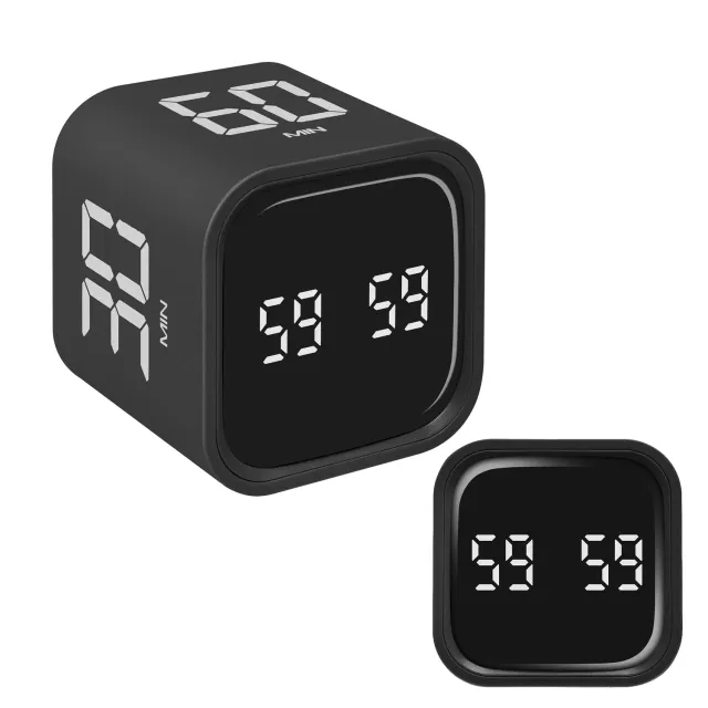 TFA Dostmann 38.2061 Cube-Timer Mini schwarz 5-60 Min.