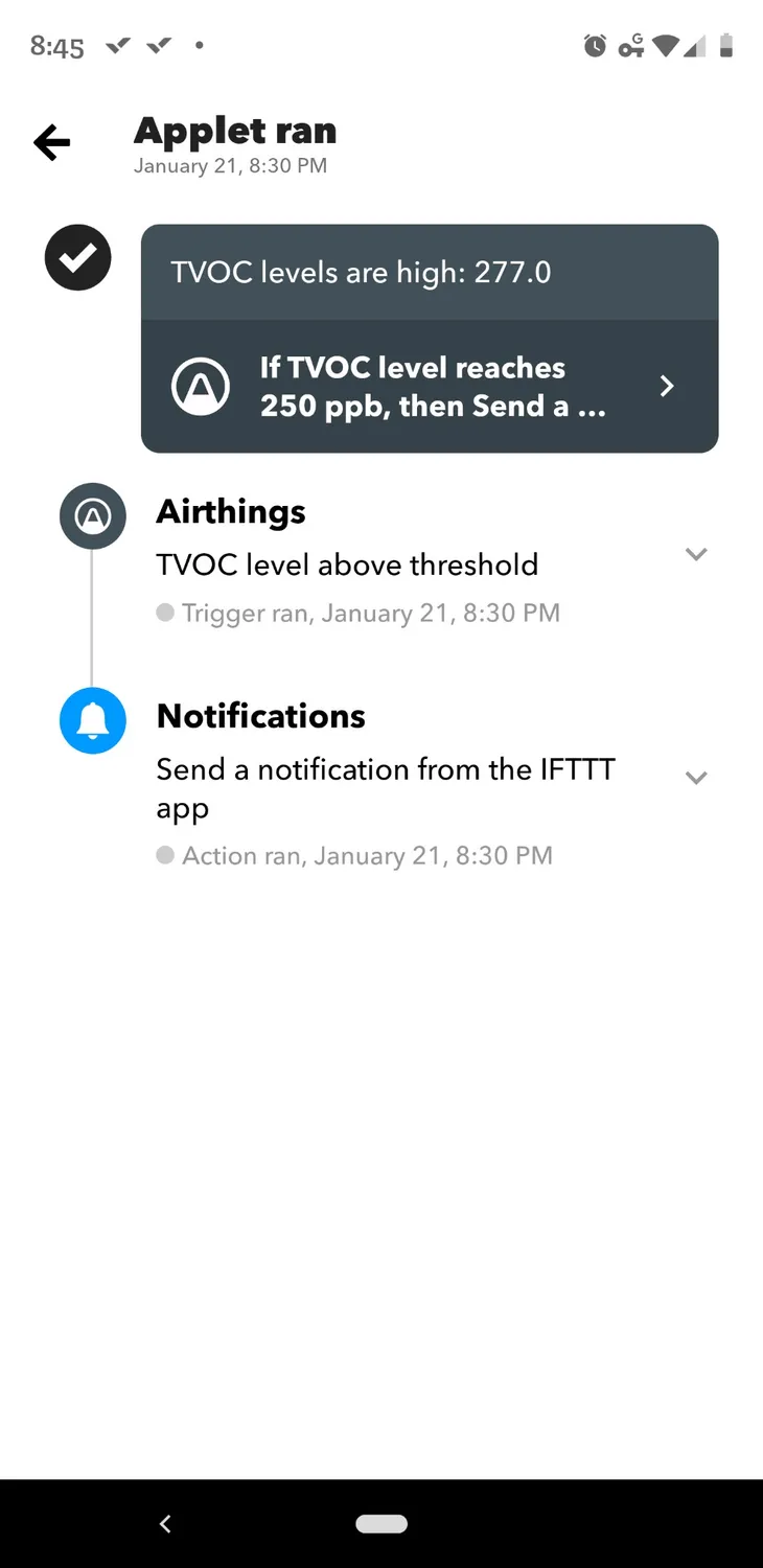 Airthings Hub für Wave Luftqualitätsmonitore mit App