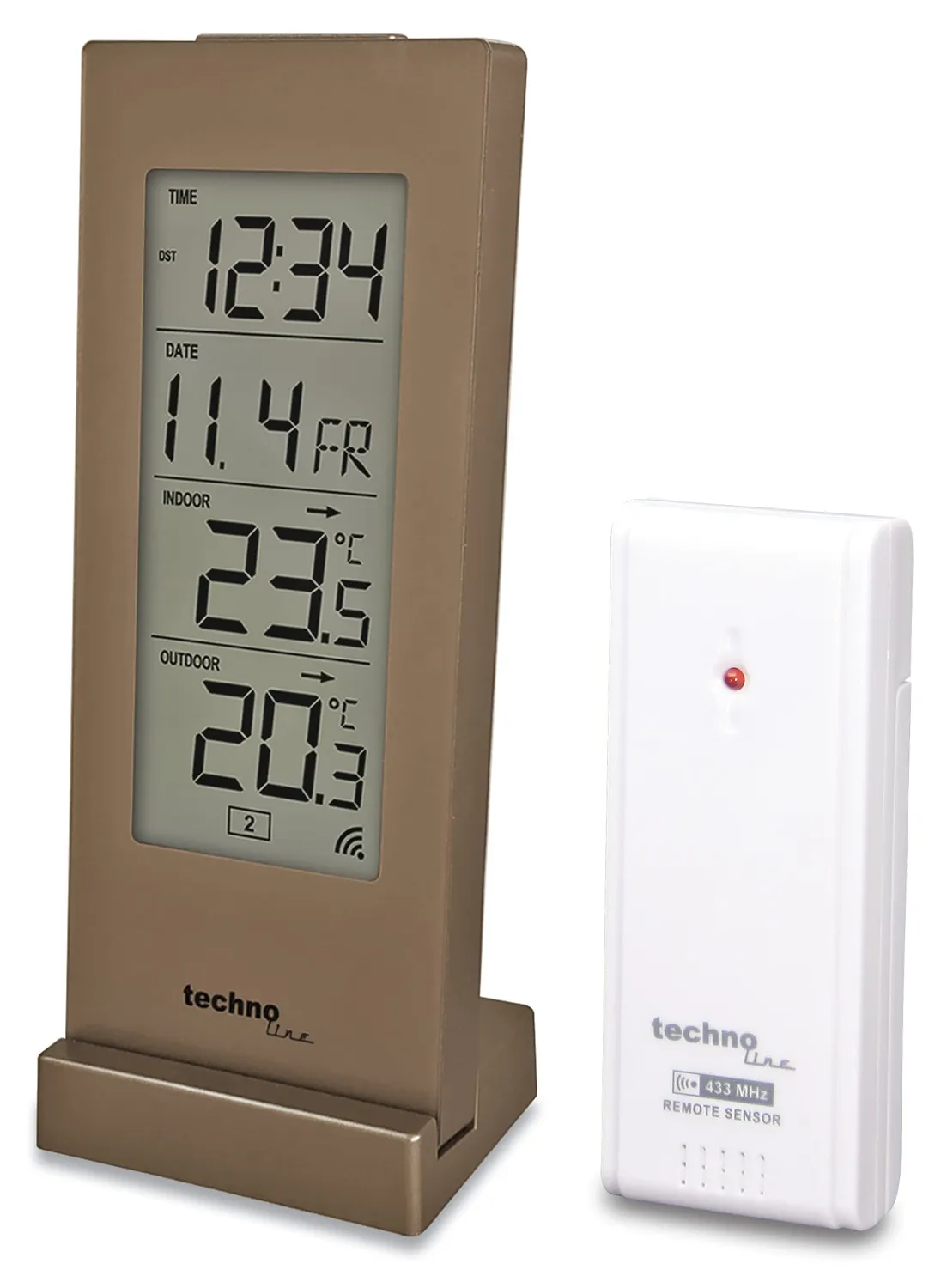 Technoline WS 9767 Funk-Temperaturstation schwarz