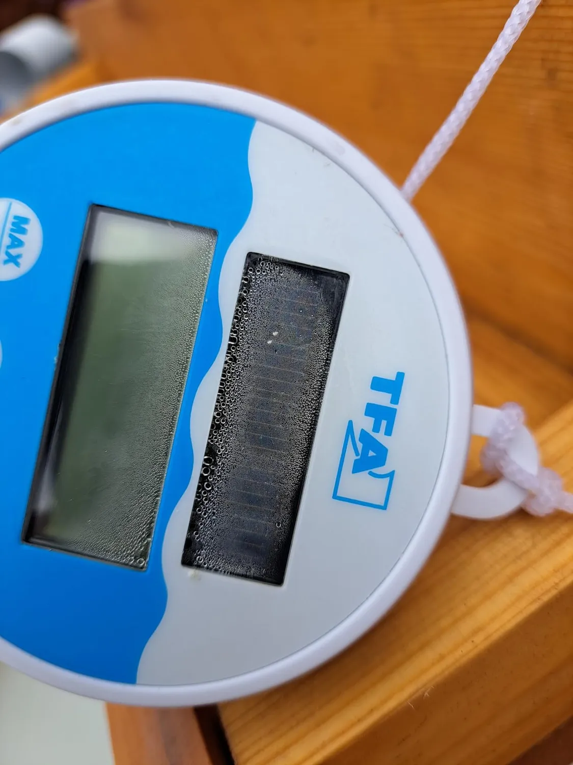 TFA Dostmann 30.1068.02 Poolthermometer Solar Weiß-Blau