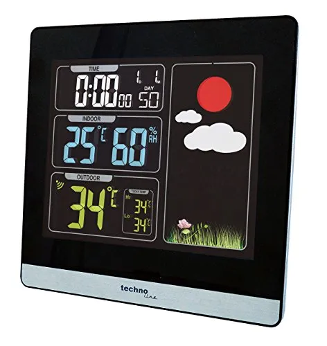 Technoline WS 6448 Funk-Wetterstation mit Außensensor Wecker