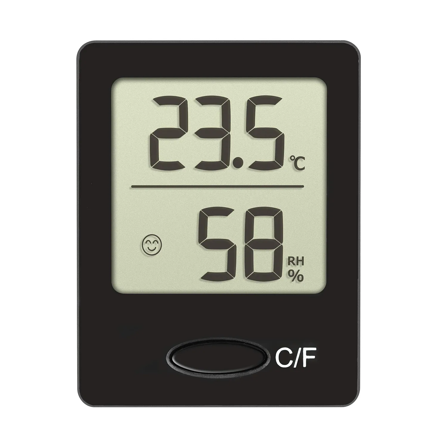 TFA Dostmann 30.5041 Thermo-Hygrometer schwarz Smiley