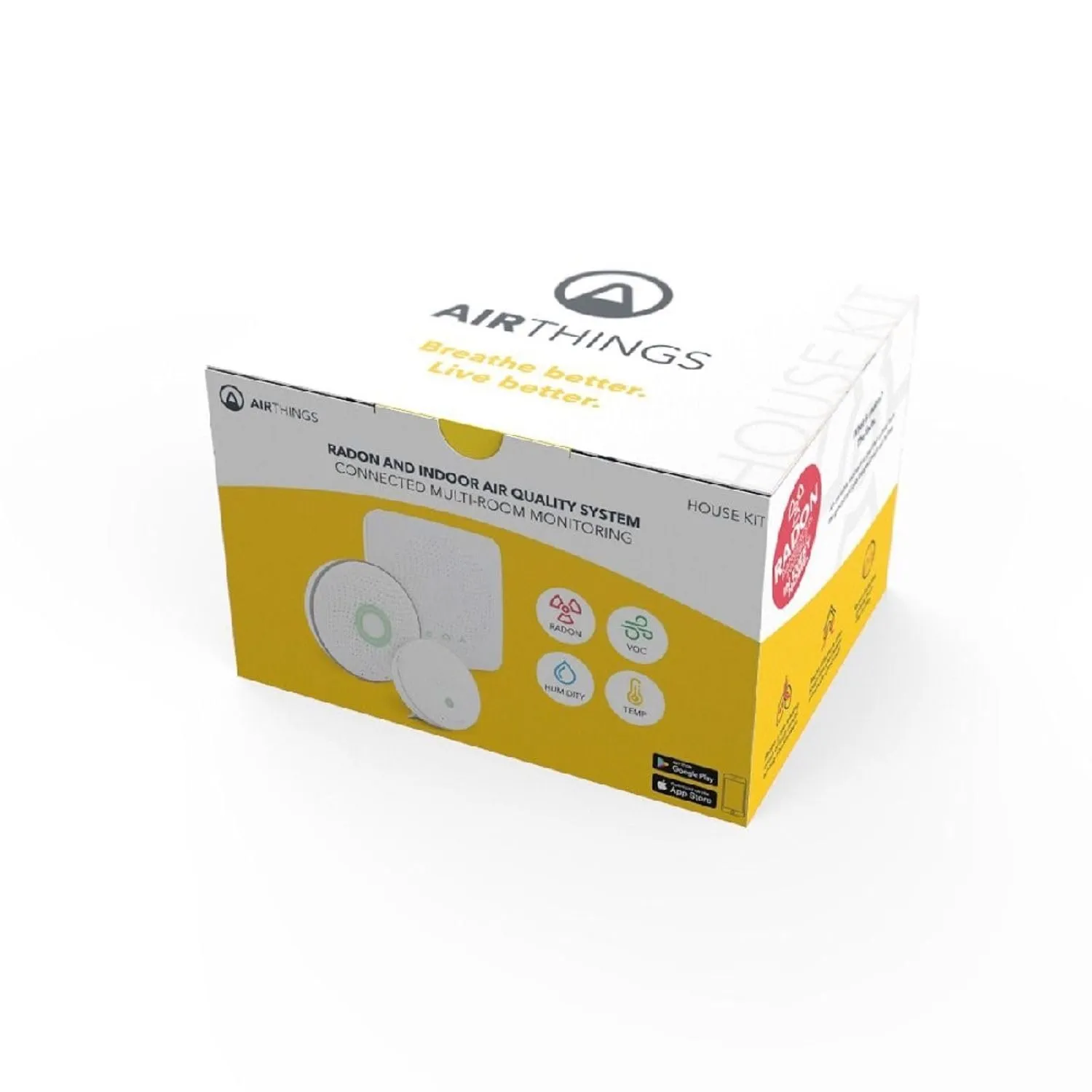 Airthings 420 House Kit Raumluftmonitor Radon VOC