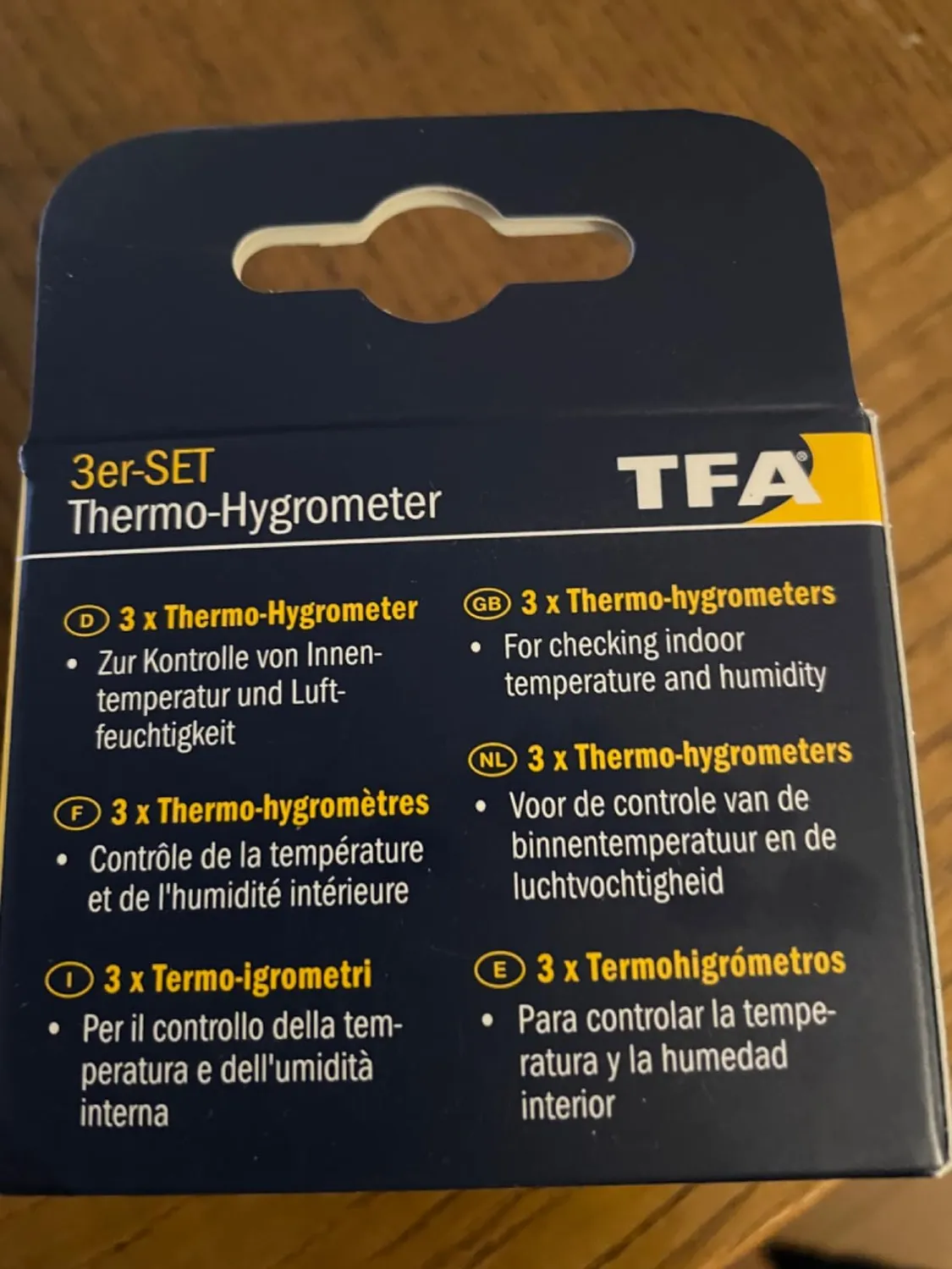 TFA Dostmann 30.5039.01.03 Mini Thermo-Hygrometer 3er-Set