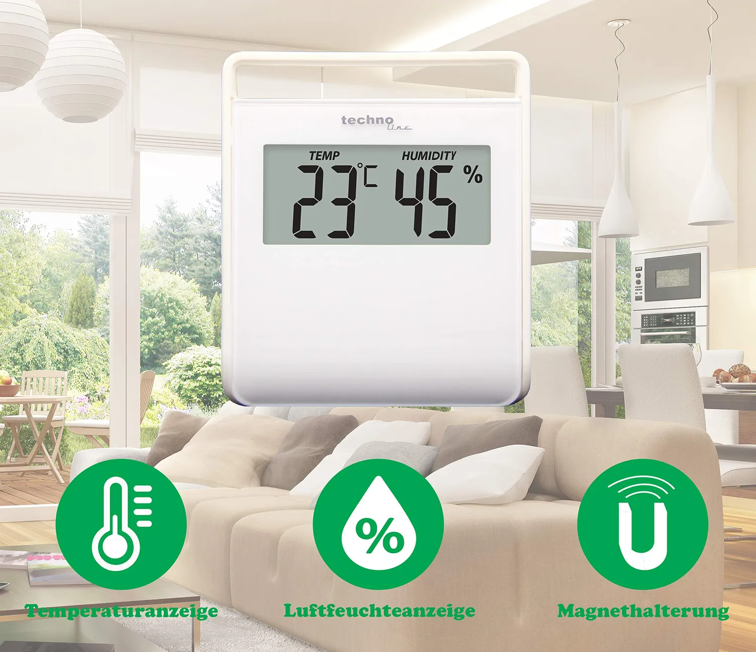 Technoline WS9440 Thermo-Hygrometer weiß