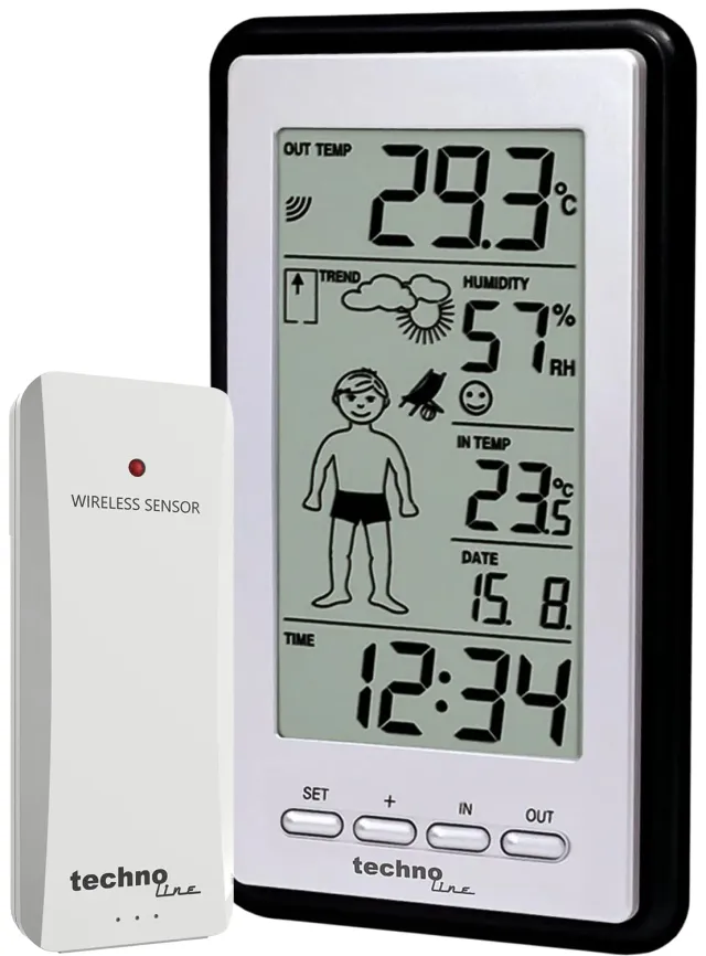 Technoline WS 9632-IT Wetterstation mit Wettermännchen