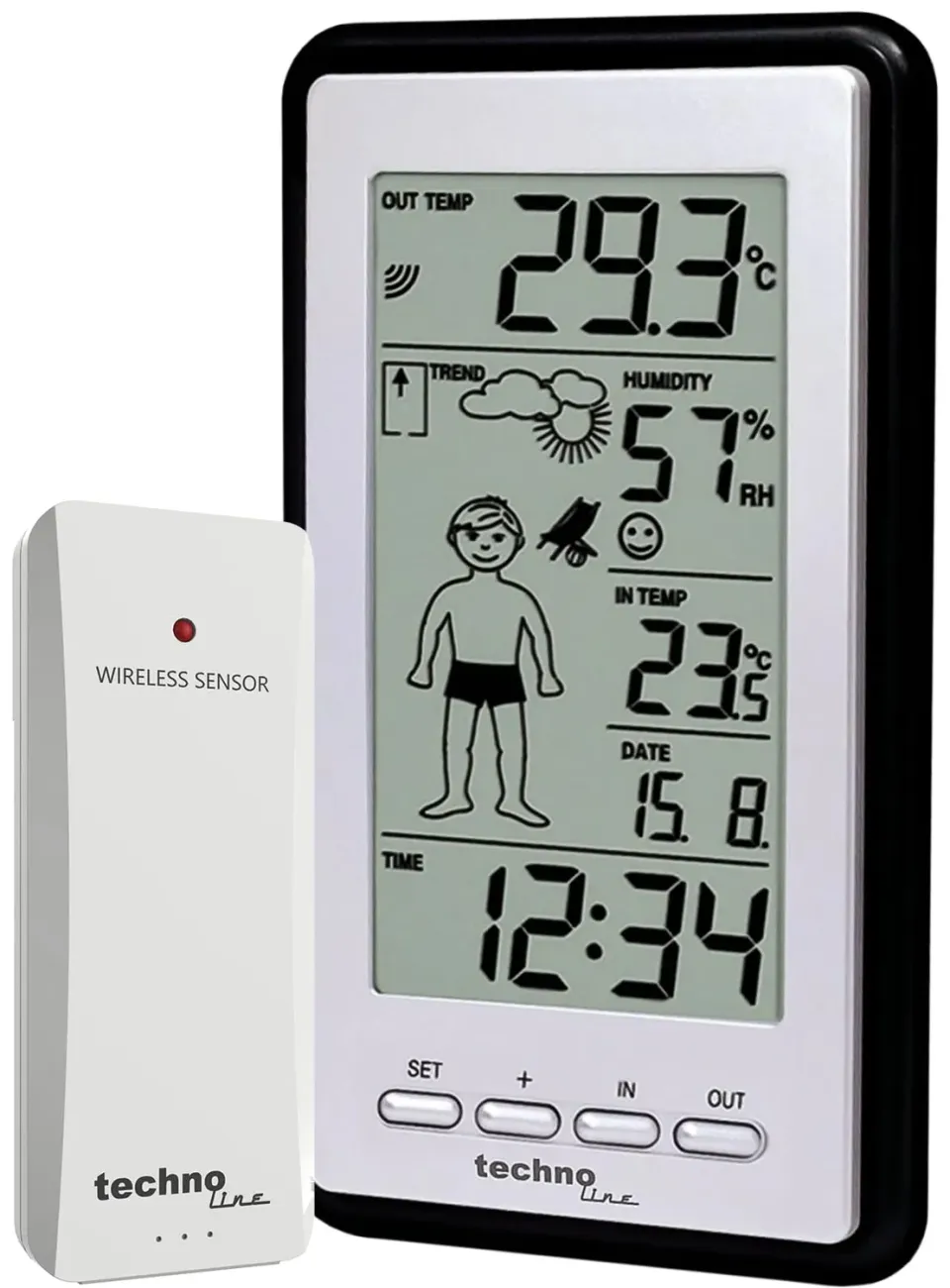Technoline WS 9632-IT Wetterstation mit Wettermännchen