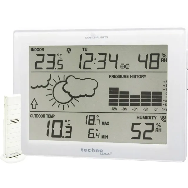 Technoline MA 10410 Wetterstation Mobile Alerts weiß