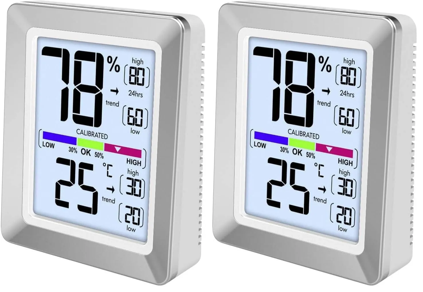 Technoline WS 9460 Raumklimastation silber Touchlicht