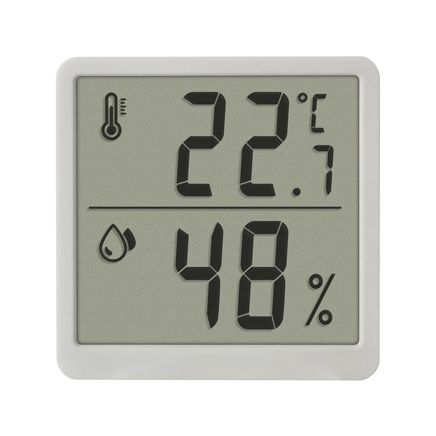 TFA Dostmann 30.5059.02.02 Thermo-Hygrometer 2er Set weiß digital