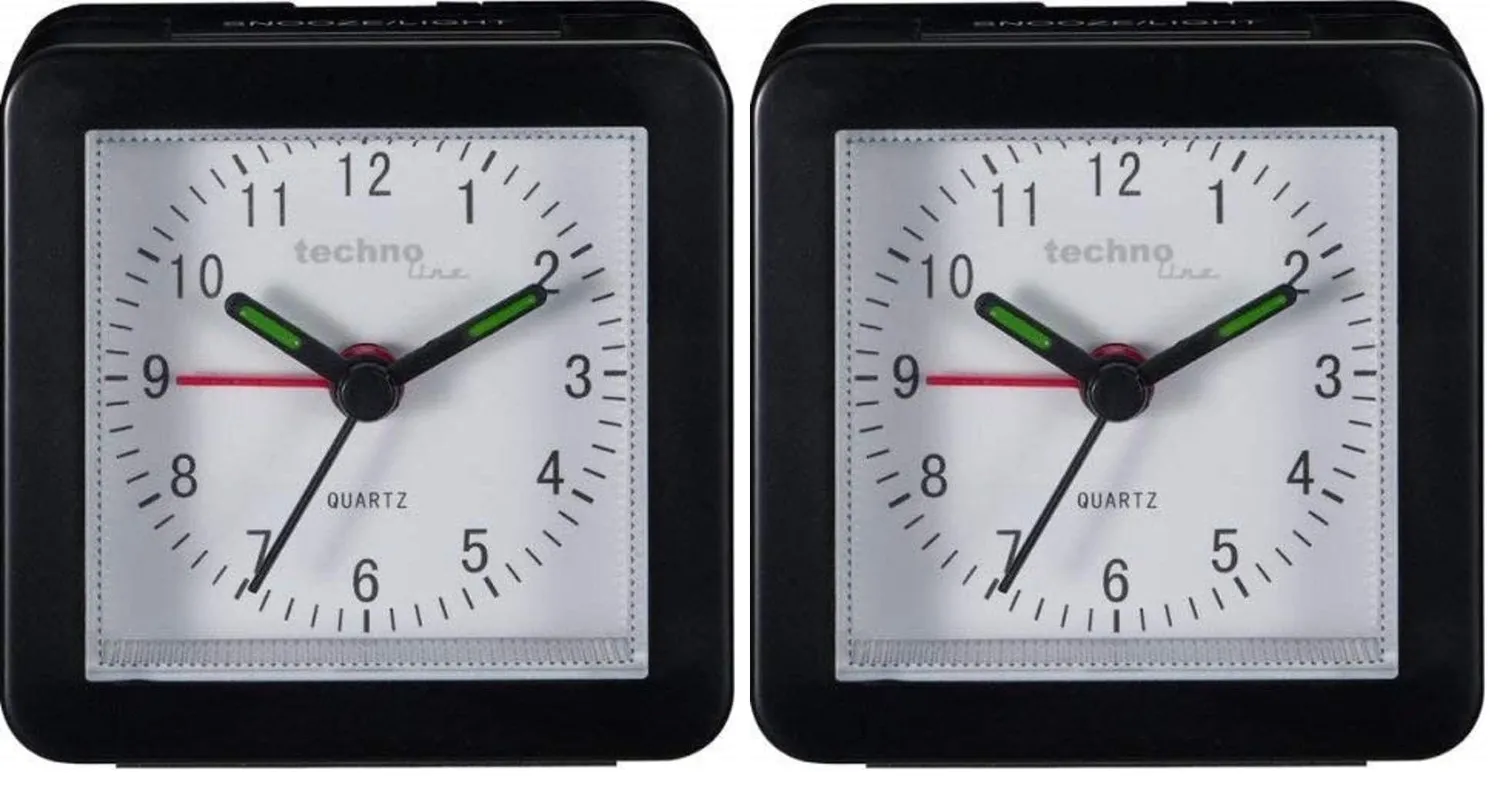 Technoline SC Quarz-Wecker analog schwarz