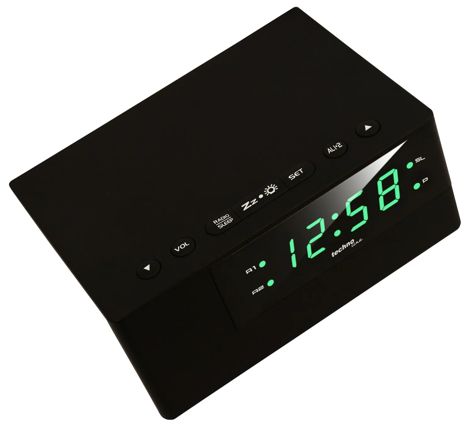 Technoline WT 488 Radiowecker UKW schwarz 2 Weckzeiten Sleeptimer