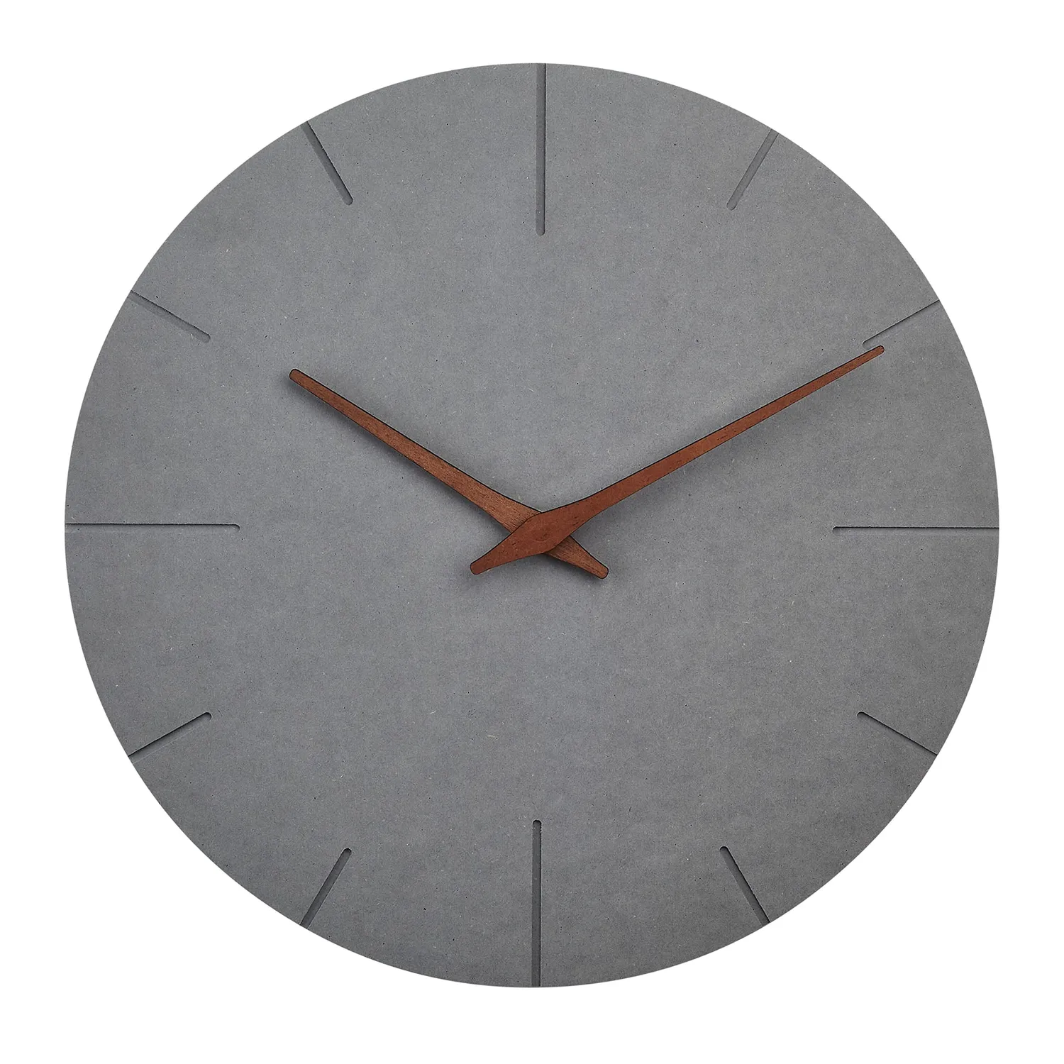 TFA Dostmann 60.3071.10 Wanduhr Beton-Optik Grau 29,7 cm