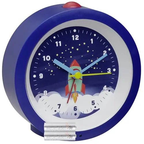 TFA Dostmann 60.1033.06 Kinderwecker Rakete blau lautlos