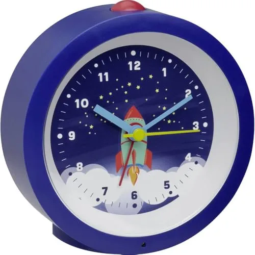TFA Dostmann 60.1033.06 Kinderwecker Rakete blau lautlos
