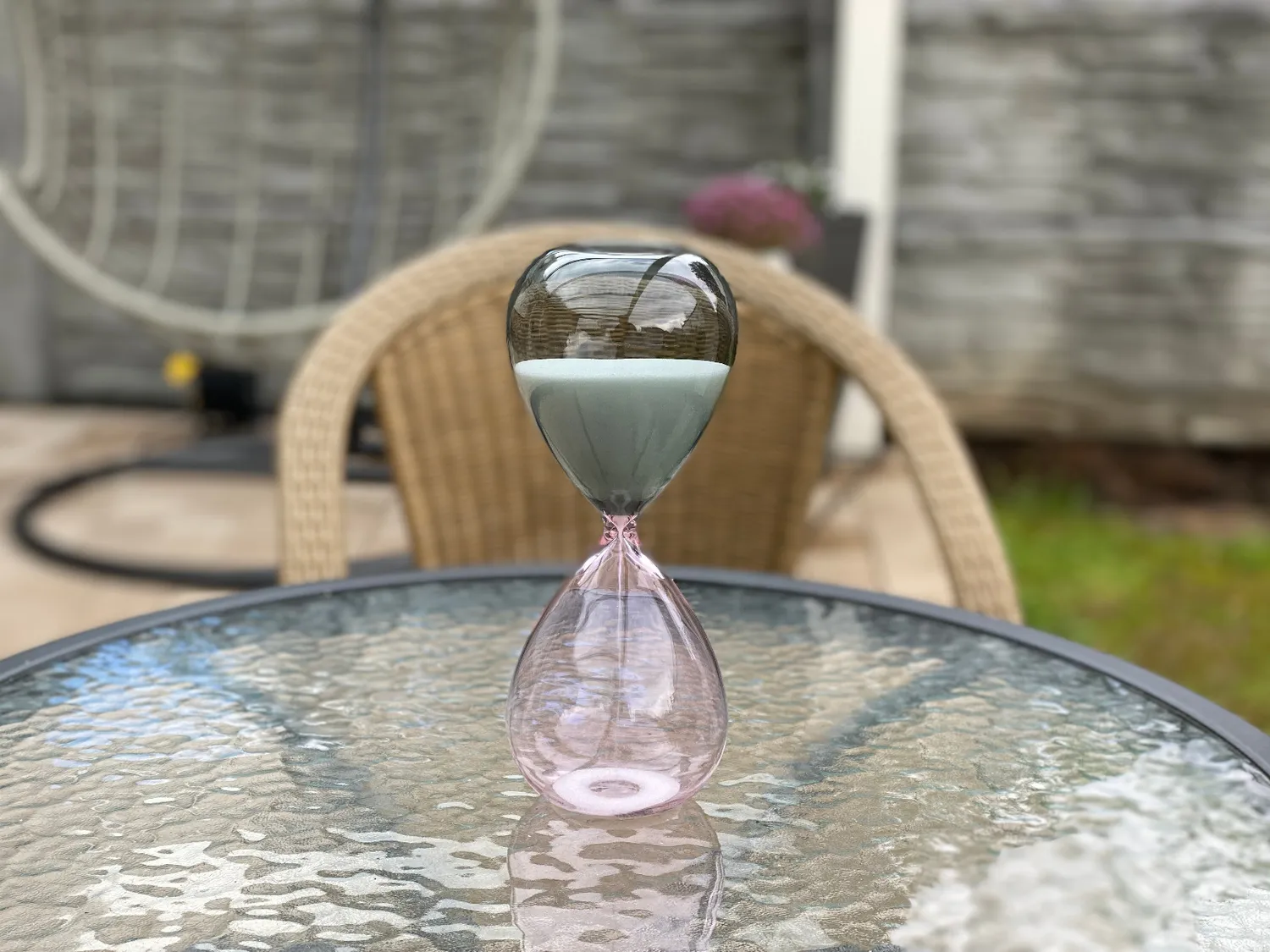 TFA Dostmann 18.6009 Sanduhr 15 Minuten Gold aus Glas