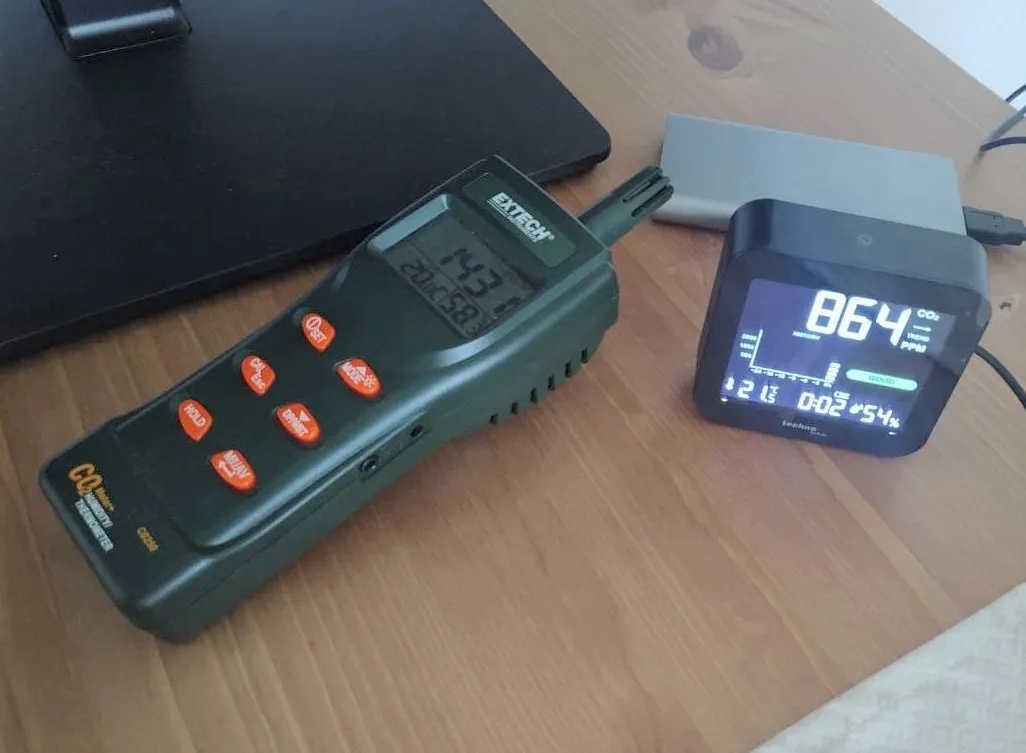 Technoline WL1025 CO2-Messgerät Monitor Akku