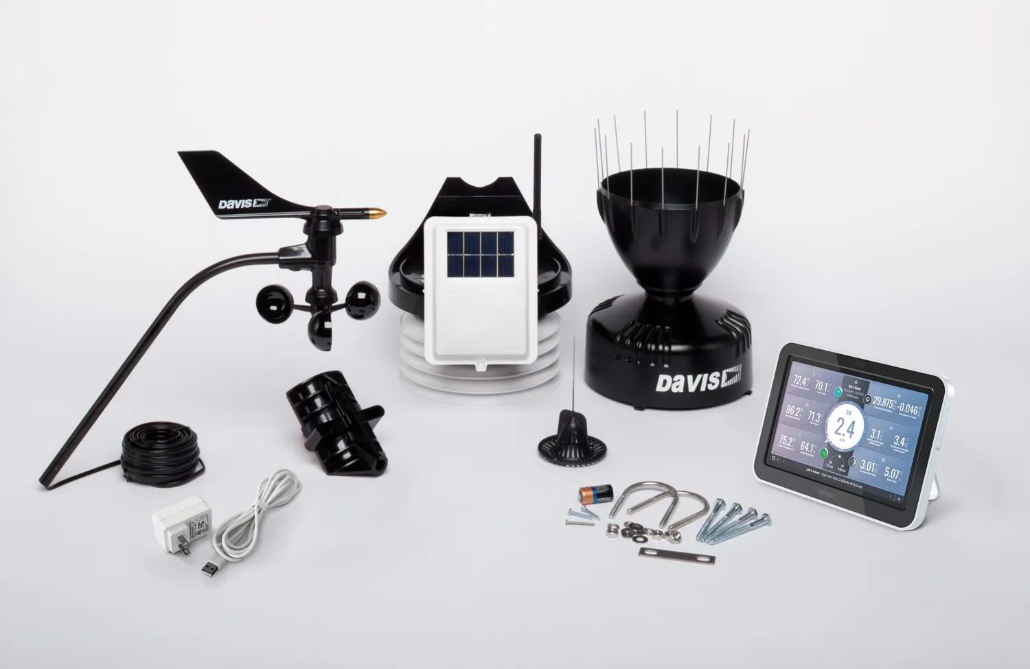 Davis Vantage Pro2 6252 Wetterstation mit Konsole metrisch Funk