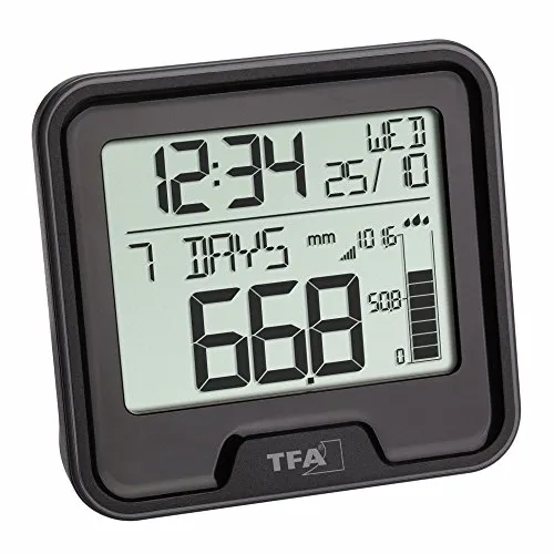 TFA Dostmann Drop 47.3005.01 Funk-Regenmesser schwarz