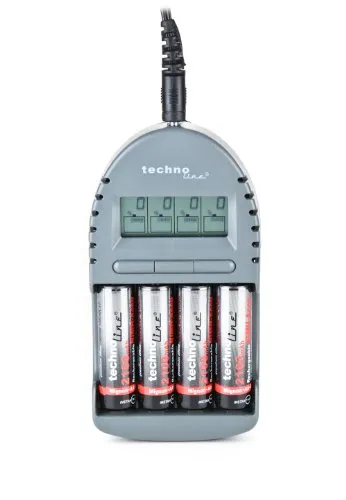 Technoline BC 450 Akku-Ladegerät schwarz Mikroprozessor