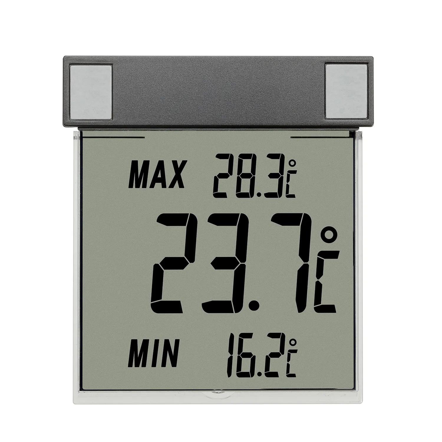 TFA Dostmann Vision 30.1025.10 digitales Fensterthermometer anthrazit