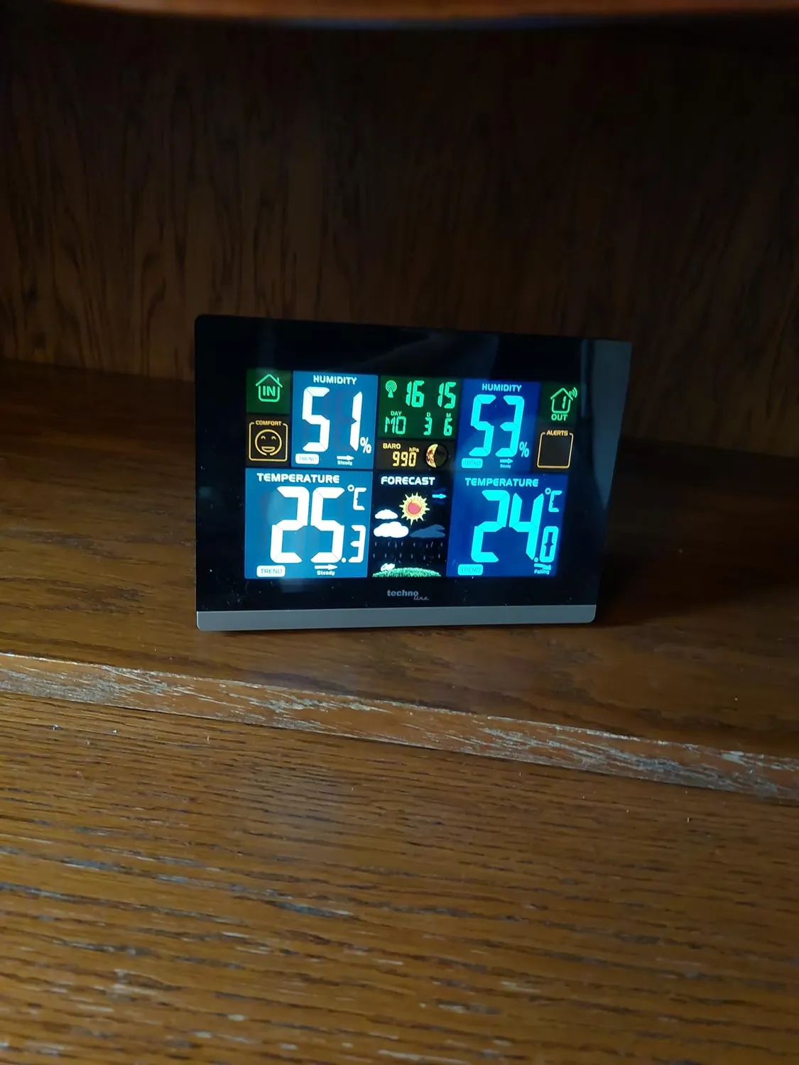 Technoline WS 6442 Funk-Wetterstation Farbdisplay schwarz