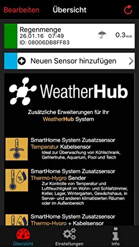 TFA Dostmann WeatherHub Starter-Set Regenmesser Gateway