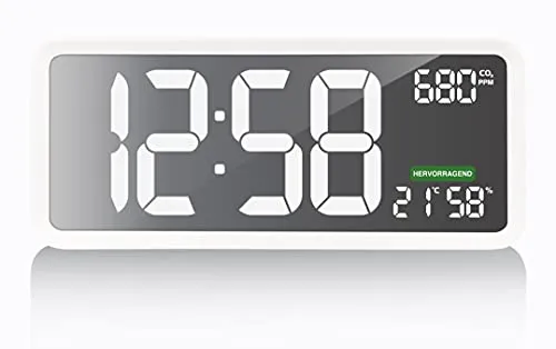 Technoline WL 1040 CO2-Messgerät XXL-Wanduhr NDIR