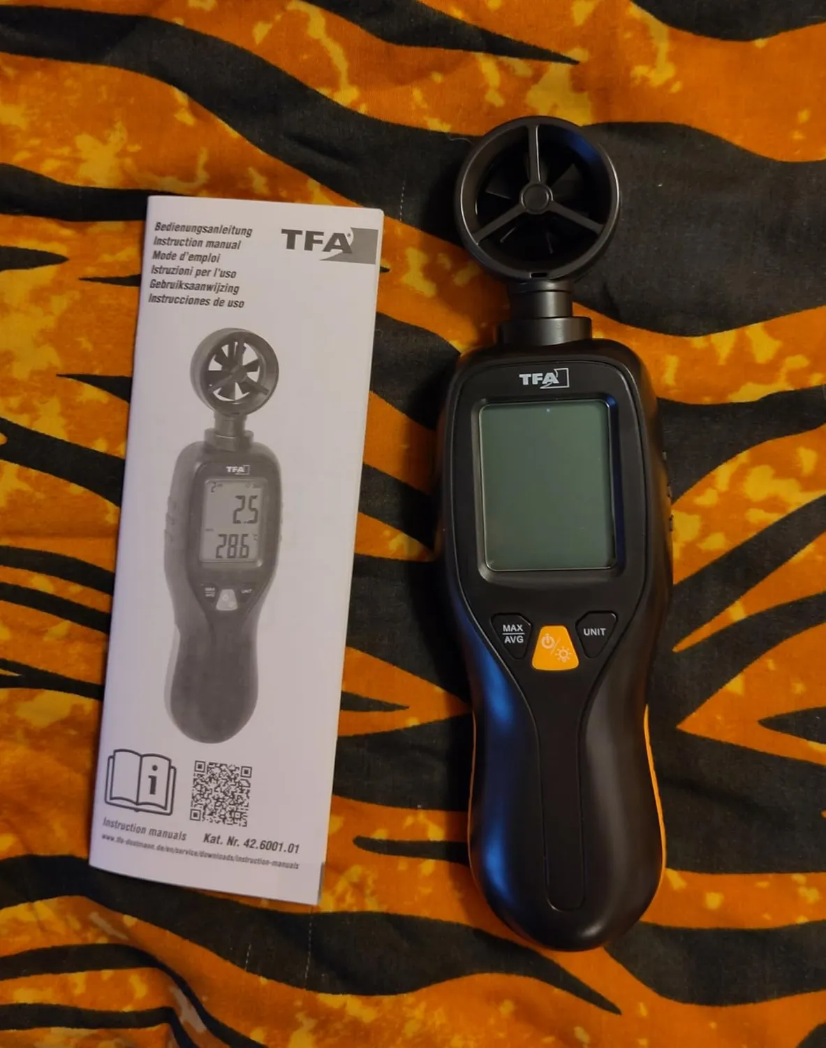 TFA Dostmann 42.6001.01 Windmesser Handgerät schwarz Beaufort