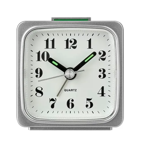 TFA Dostmann 98.1079 Wecker Analog Silber Mini