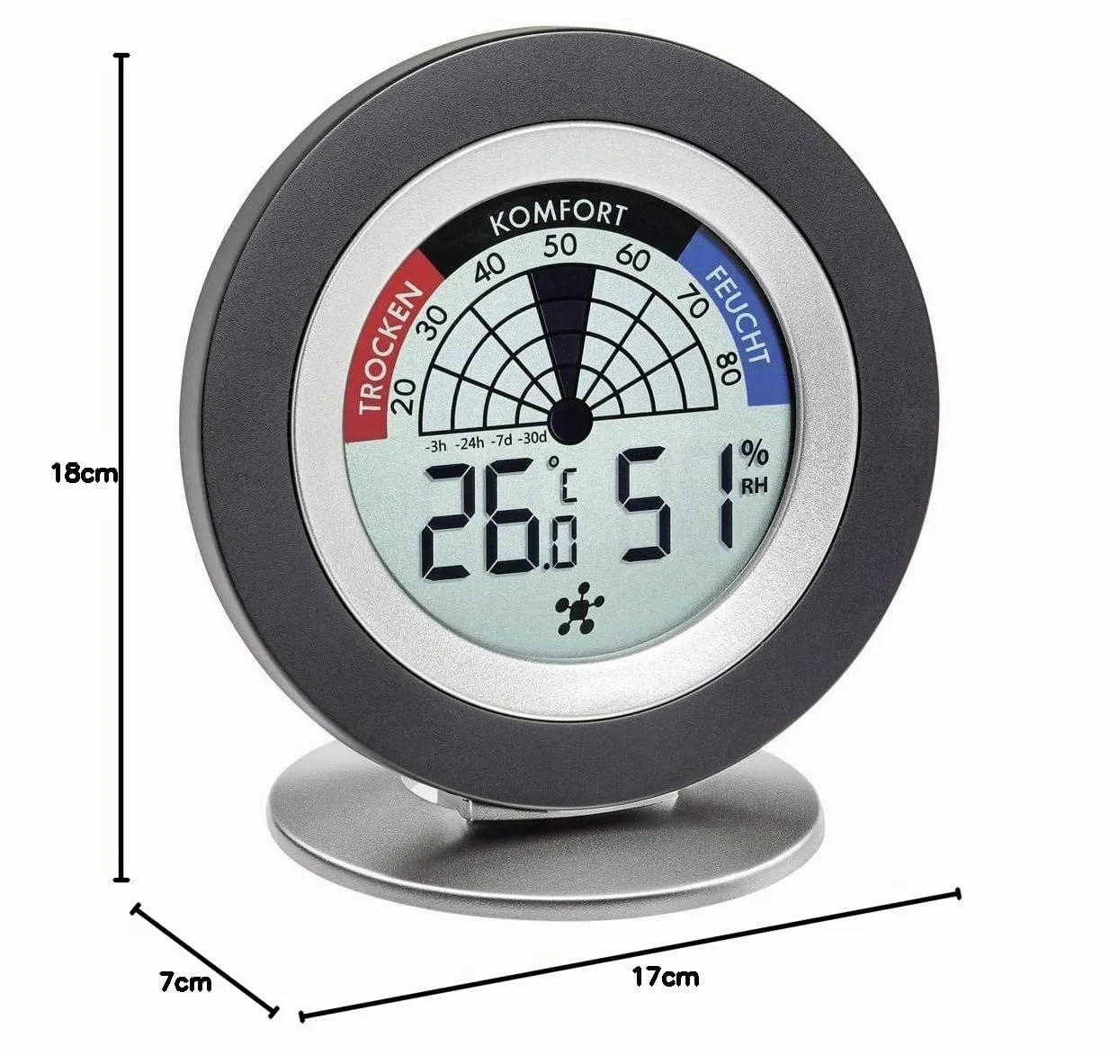 TFA Dostmann Cosy Radar 31.4008.02 Thermo-Hygrometer Set