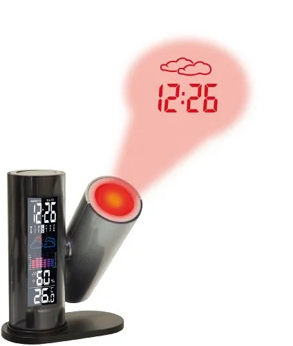 Technoline WT 514 Projektionswecker schwarz mit Wettervorhersage