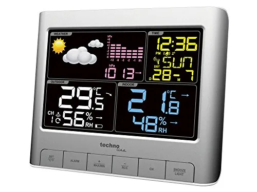 Technoline WS 6449 Wetterstation Funk DCF farbig