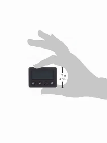 TFA Dostmann 60.2014.01 Digitalwecker schwarz mit Timer