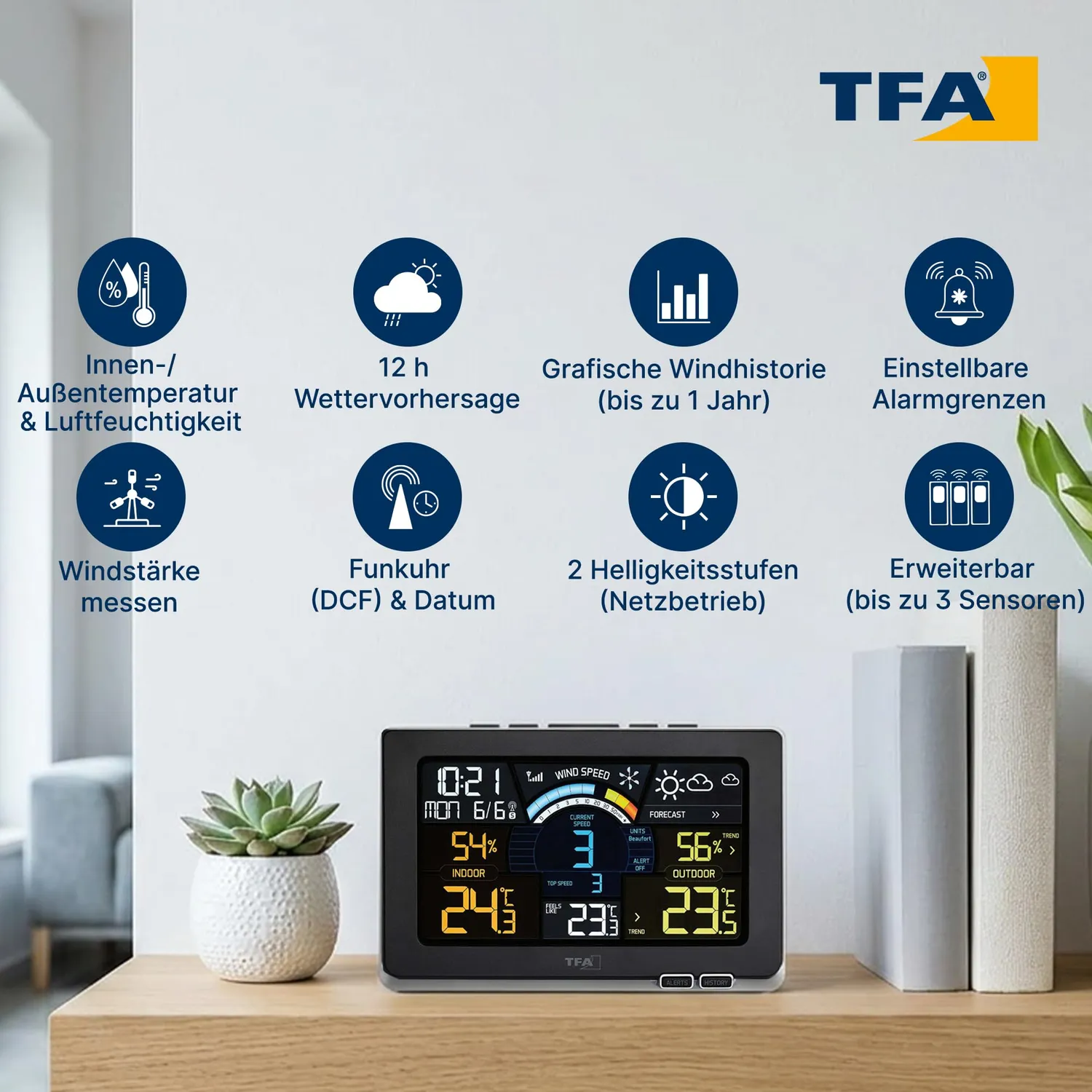 TFA Dostmann Spring Breeze 35.1140.01 Wetterstation Wind
