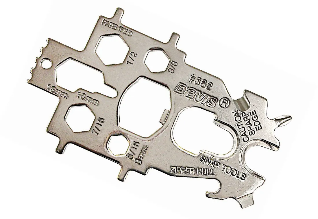 Davis Snap Tool 382 Multi-Key Multitool 19 Funktionen Edelstahl