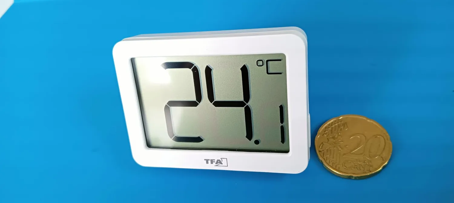 TFA Dostmann 30.1065.01 Thermometer schwarz kompakt Max-Min
