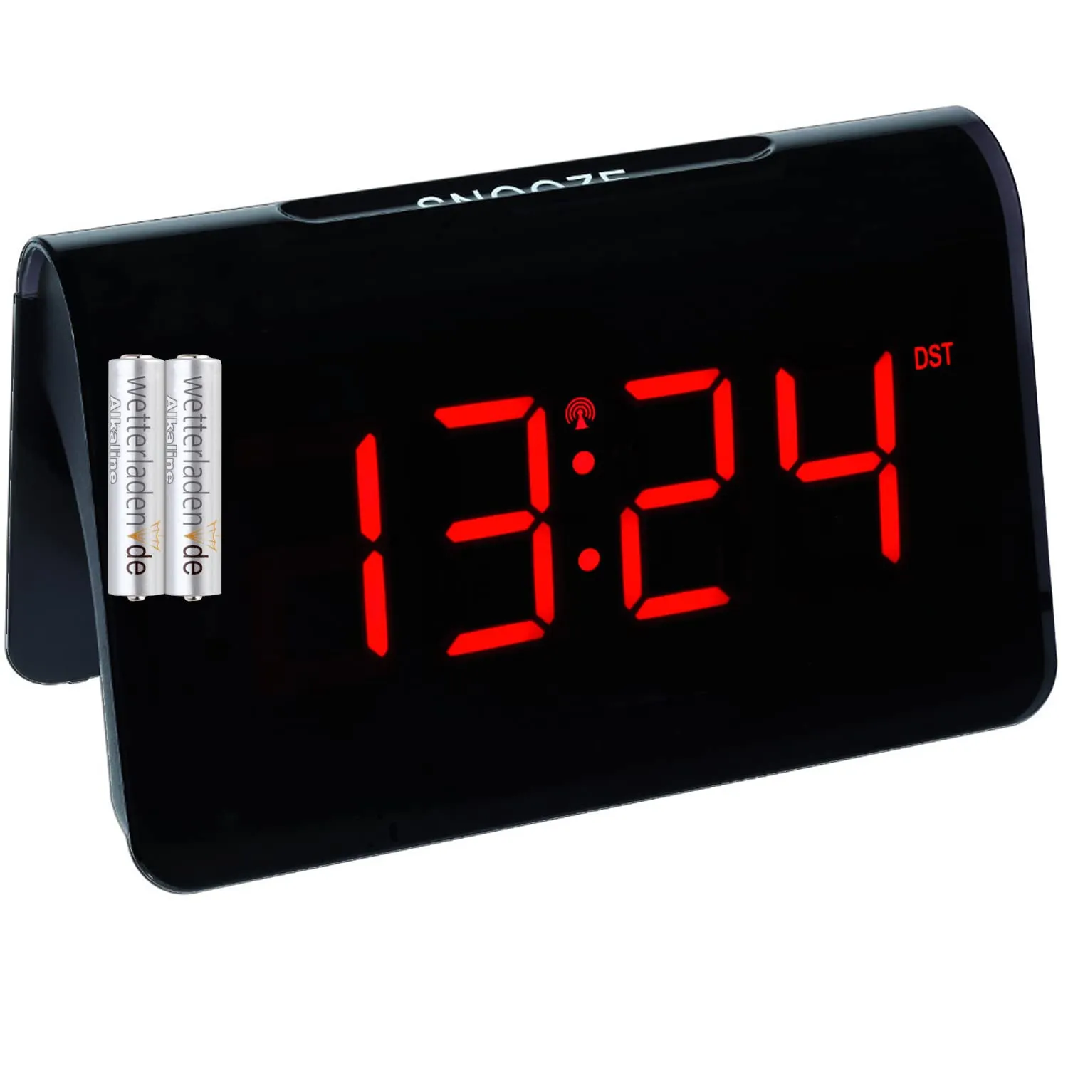 TFA Dostmann Icon 60.2543.05 Funkwecker Rote Ziffern LED Netz