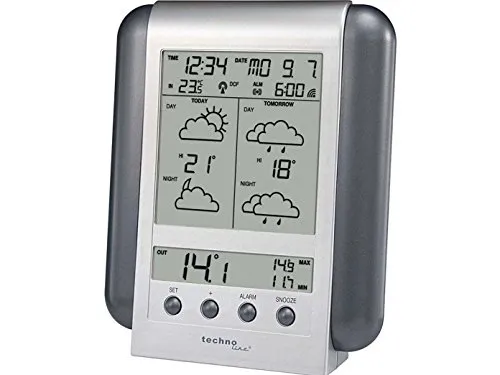 Technoline Meteotronic WM 5412 Wetterstation silber 90 Regionen
