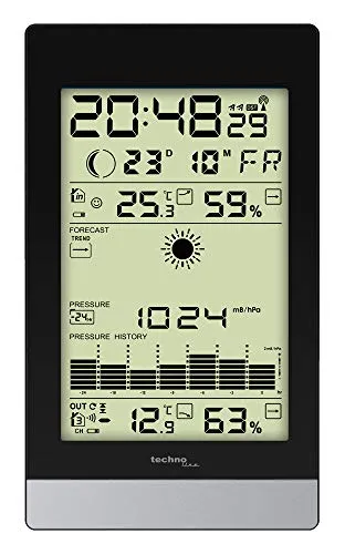Technoline WS 9050 Wetterstation hochkant mit Frostalarm