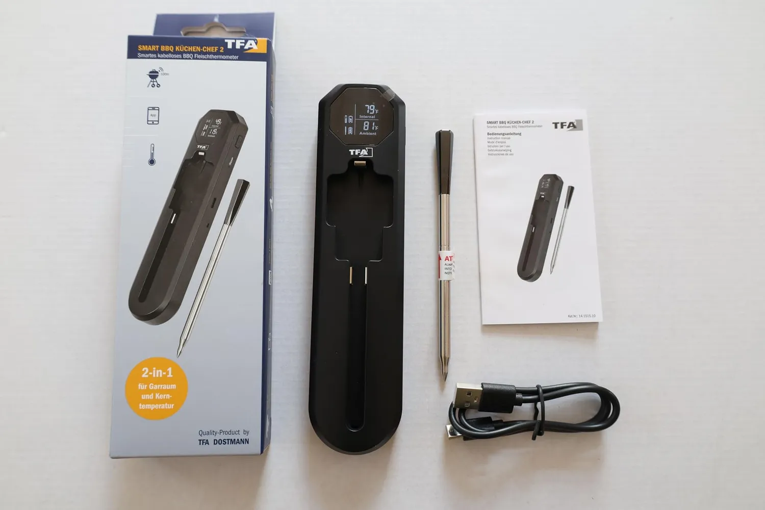 TFA Dostmann Smart BBQ 2 14.1517 Fleischthermometer